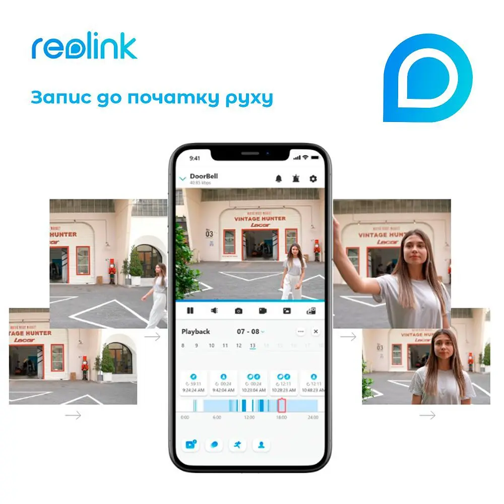 Відеодзвінок Reolink (Video Doorbell Wi-Fi) (D340W) - фото 3