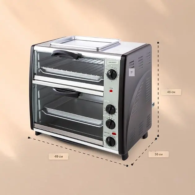 Духовка электрическая двойная OneConcept All-You-Can-Eat (10026452) - фото 5