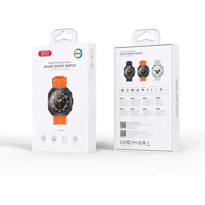 Годинник XO Smart Watch Ultra AMOLED Screen Black - фото 5