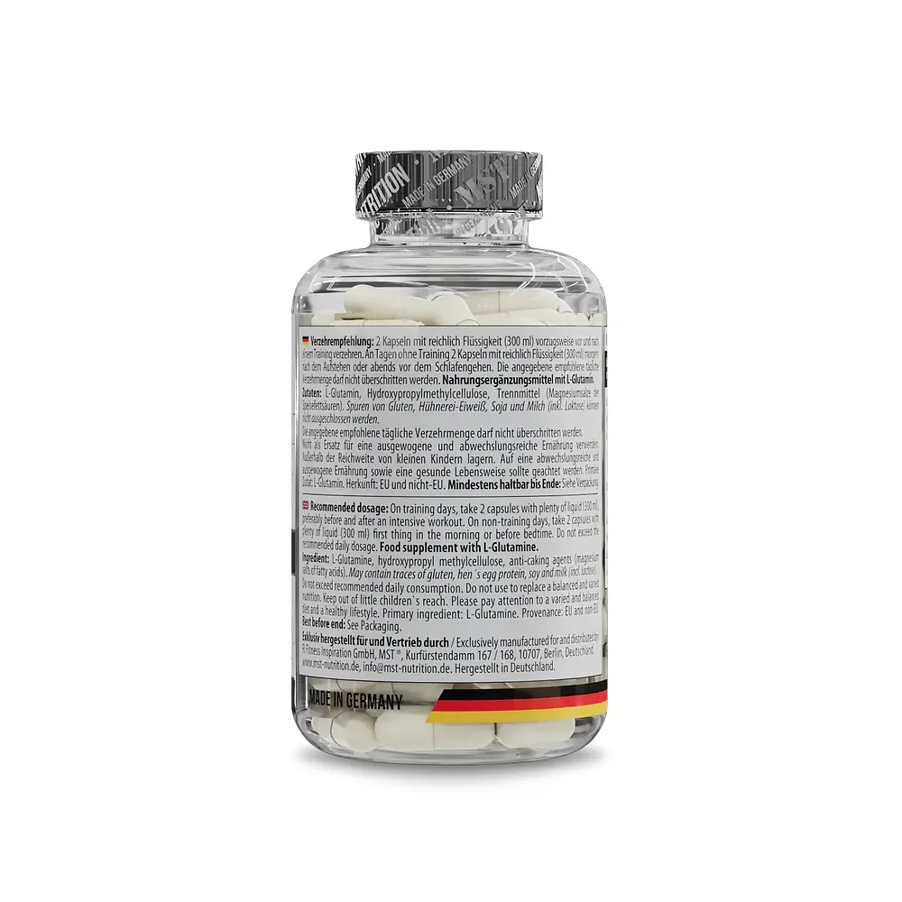 Амінокислота MST L-Glutamine 1100 мг 120 капсул - фото 3