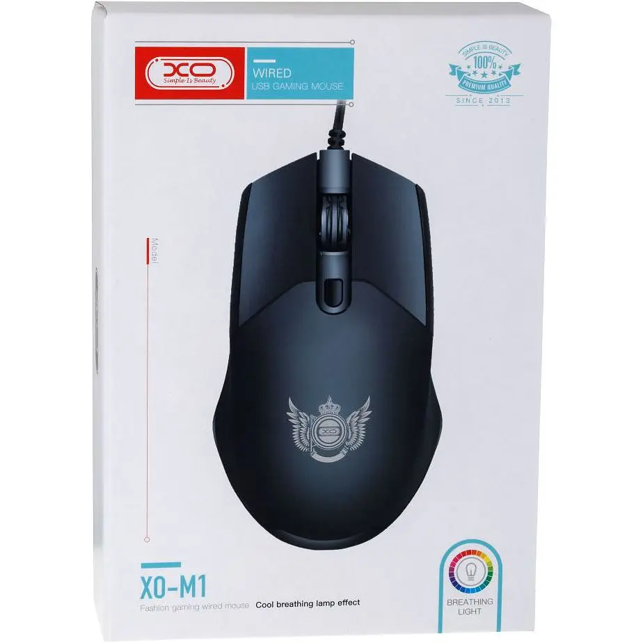 Проводная компьютерная мышка XPRO-M1 USB Cool Breath черная (MAW-39594_220) - фото 6
