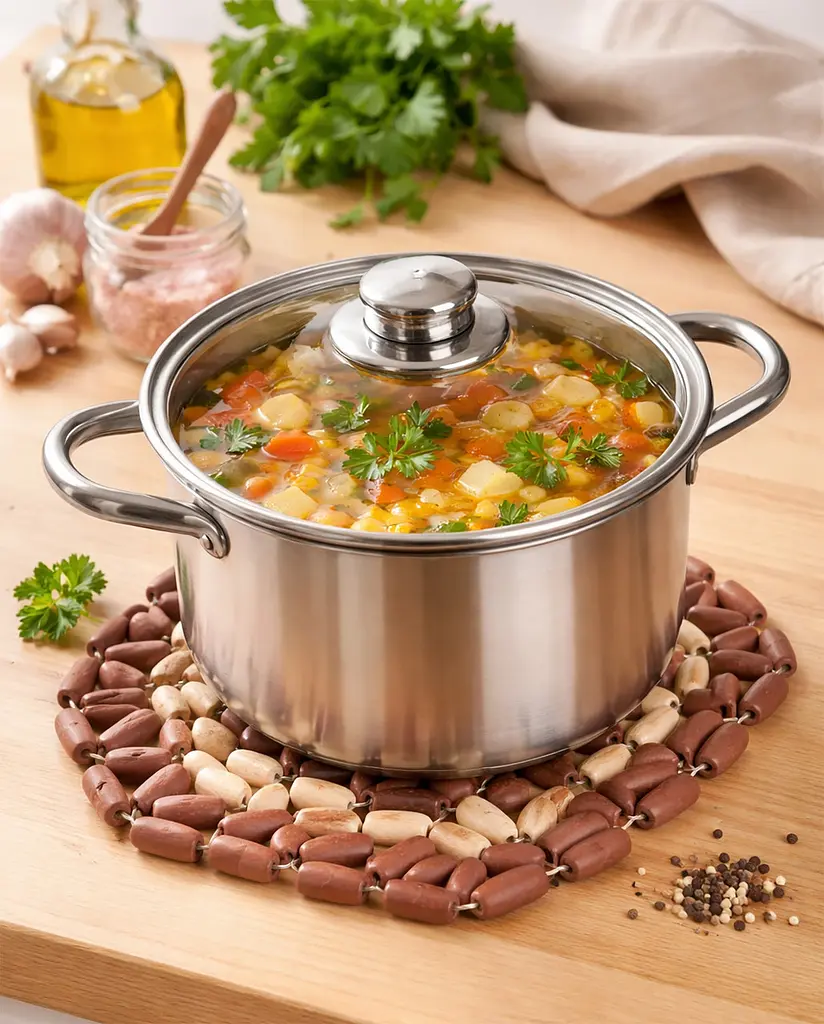 Гибкая подставка деревянная под горячее двухсторонняя 18 × 16,5 см 88357 - фото 5