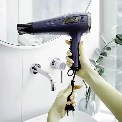Фен для волос Adler AD 2273 с выдвижным шнуром 2400 Вт диффузор концентратор 1 шт. фиолетовый (33705-IS) - фото 9