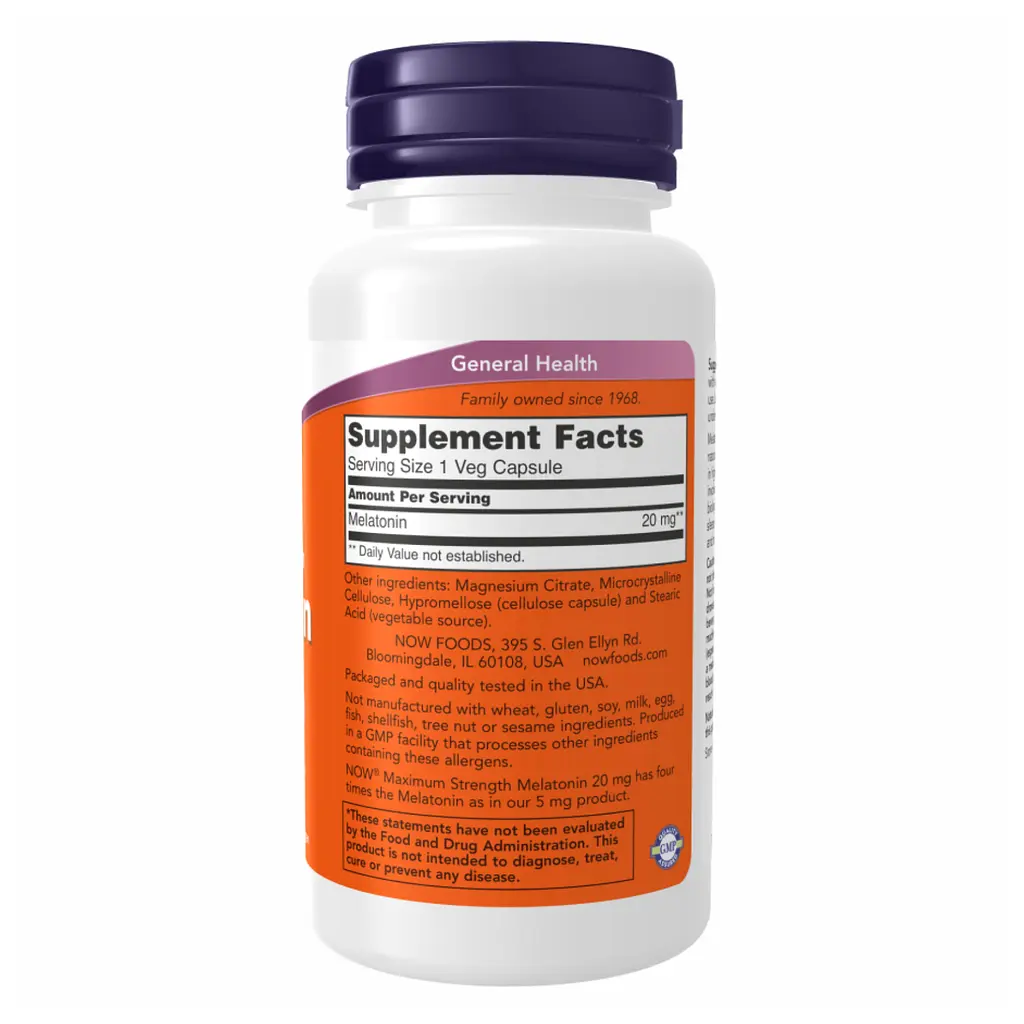 Натуральні добавки Melatonin 20mg - 90 vcaps - фото 2