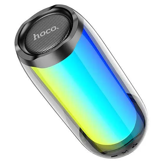 Колонка портативна Hoco HC8 Pulsating colorful luminous акустика бездротова чорна - фото 2