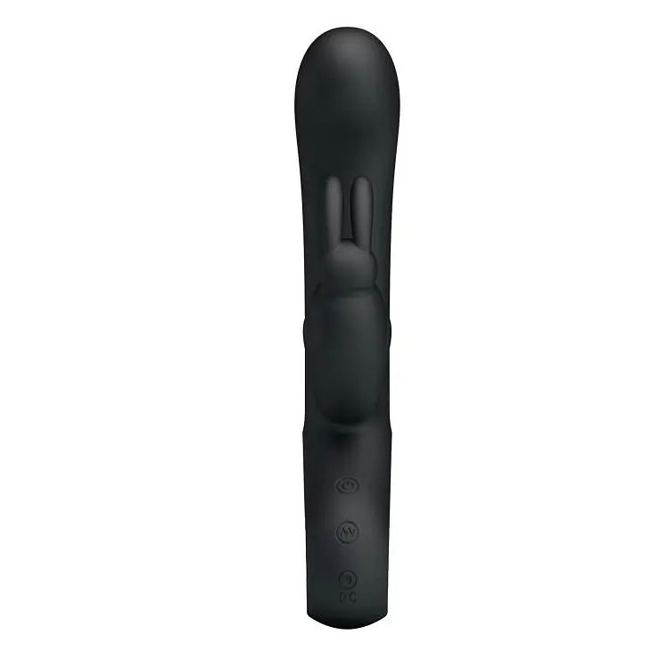 Вібратор-кролик Pretty Love Webb Vibrator Black Силіконовий, 21х3.5 см чорний - фото 2