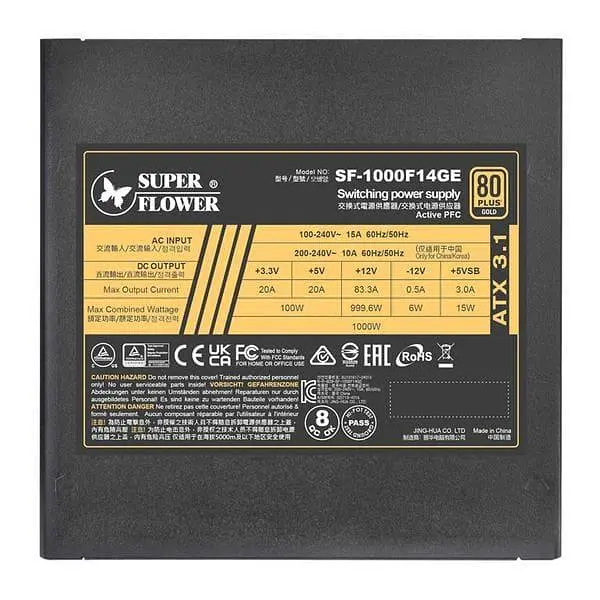 Блок живлення Super Flower LEADEX III 1000W ATX 3.1 80+ Gold (SF-1000F14GE) - фото 5