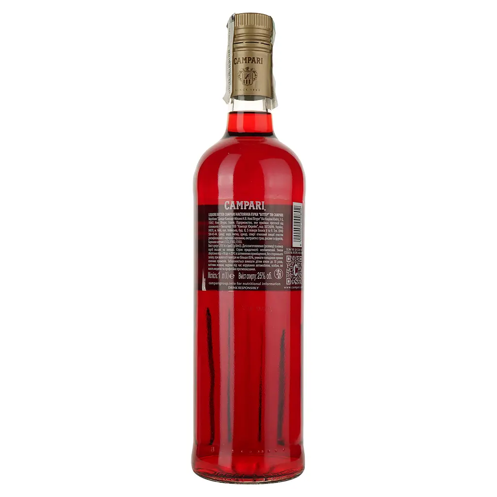 Подарунковий набір Campari Negroni Perfect Kit: Настоянка Campari 25% 1 л + Вермут Cinzano Rosso 15% 1 л + Джин Bickens 40% 1 л - фото 8