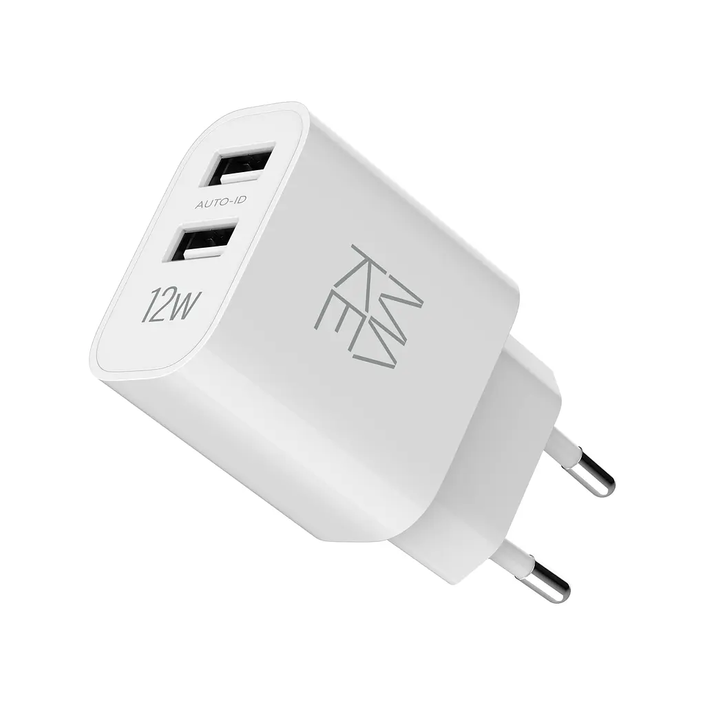 Зарядний пристрій мережевий MAKE 12W 2USB 2.4A White - фото 3