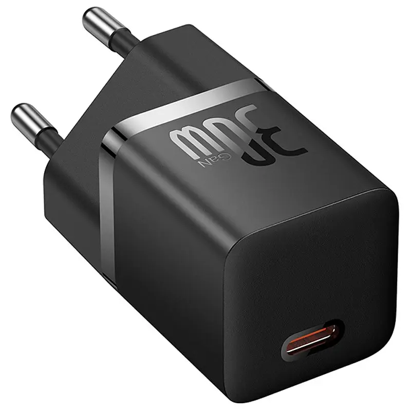 МЗП Baseus GaN5 Fast Charger (mini) 30W (1USB-C) + кабель Type-C to Type-C (P10110902) Cluster Black - фото 5