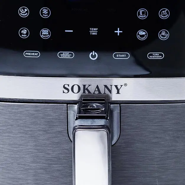 Аерофритюрниця аерогриль безмасляна Sokany SK-10004 8.5 л електрична сенсорна 1800 Вт - фото 2