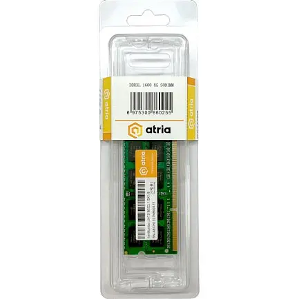 Оперативна пам’ять Atria 8 GB SO-DIMM DDR3 1600 MHz - фото 3