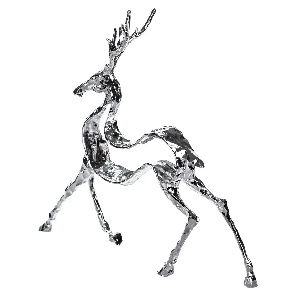 Декоративна фігурка Yiwu Reindeer 30х8х29 см металева статуетка колекційна для дому декор на камін HP-7-9