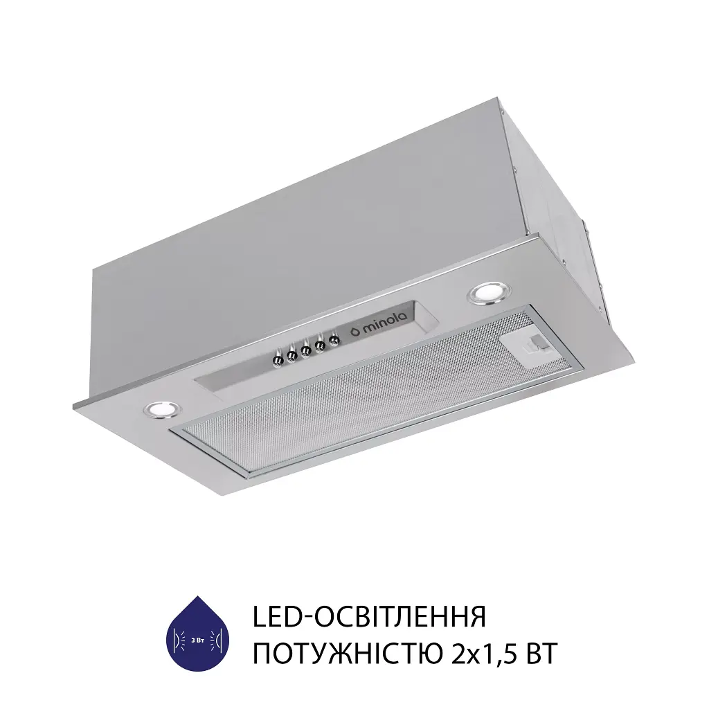 Витяжка повновбудована Minola HBI 5324 I 800 LED - фото 5