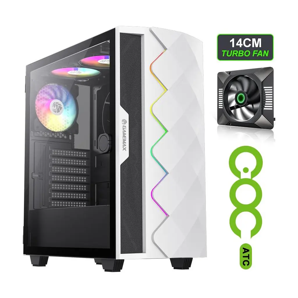 Корпус для ПК Gamemax DIAMOND CP WH - фото 4