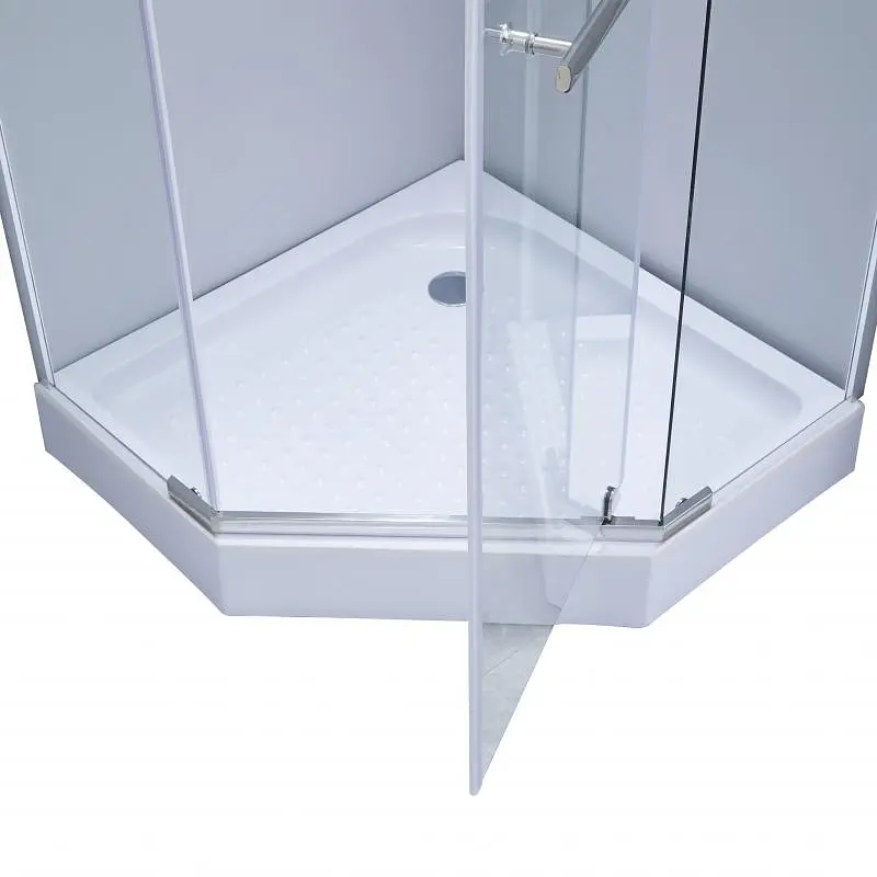 Душова кабіна Lidz Dozorca SC90x90.CRM.LOW.TR LDSC9090CRMLOWTR - фото 2