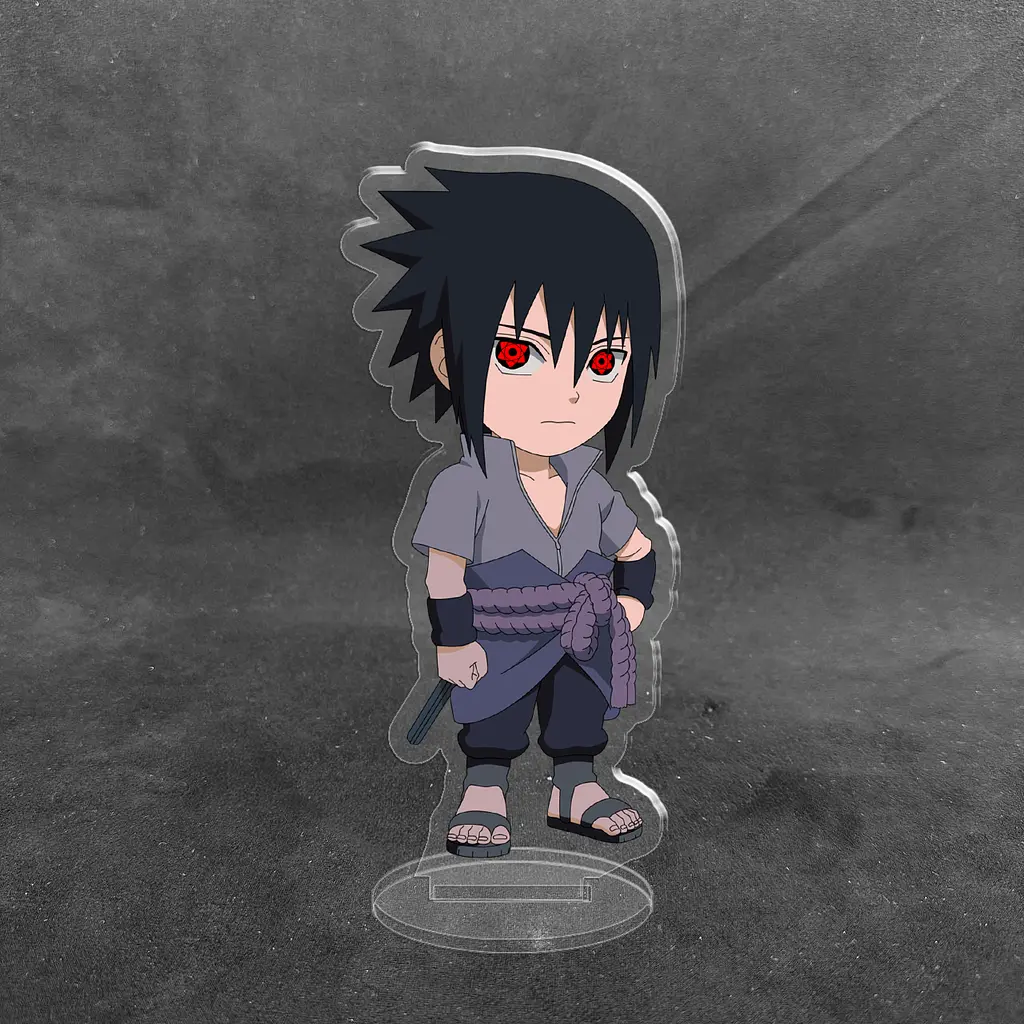 Акрилова колекційна фігурка Аніме: Чібі Chibi Naruto (Наруто) Саске Учіха 1 10 см