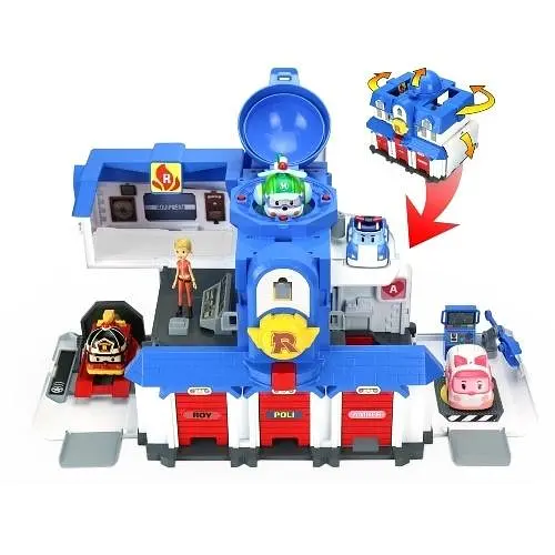 Ігровий набір Robocar Poli Штаб-квартира з фігуркою Джин (83304) - фото 4