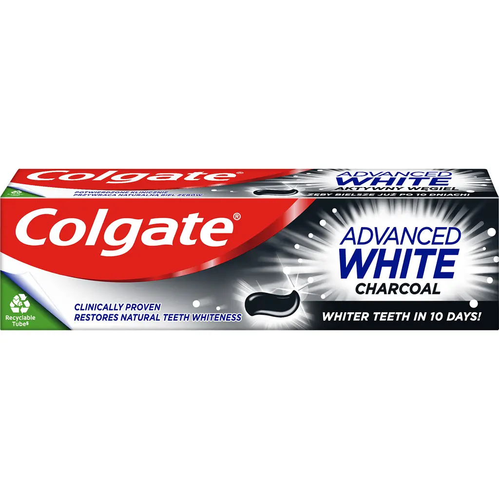 Зубна паста Colgate Advanced White Charcoal Відбілювальна з вугіллям 75 мл (8718951253827) - фото 3
