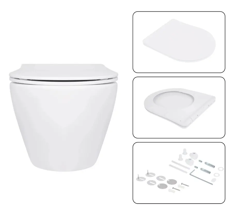 Набір Q-tap Nest 4 в 1 підвісний унітаз Jay Ultra Quiet 520x360x320 + комплект інсталяції QT07335175W48201 - фото 6
