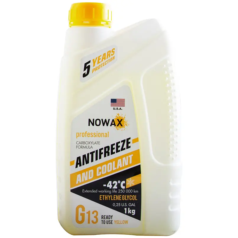 Антифриз Nowax Yellow G13 желтый 1 кг (NX01012) - фото 2
