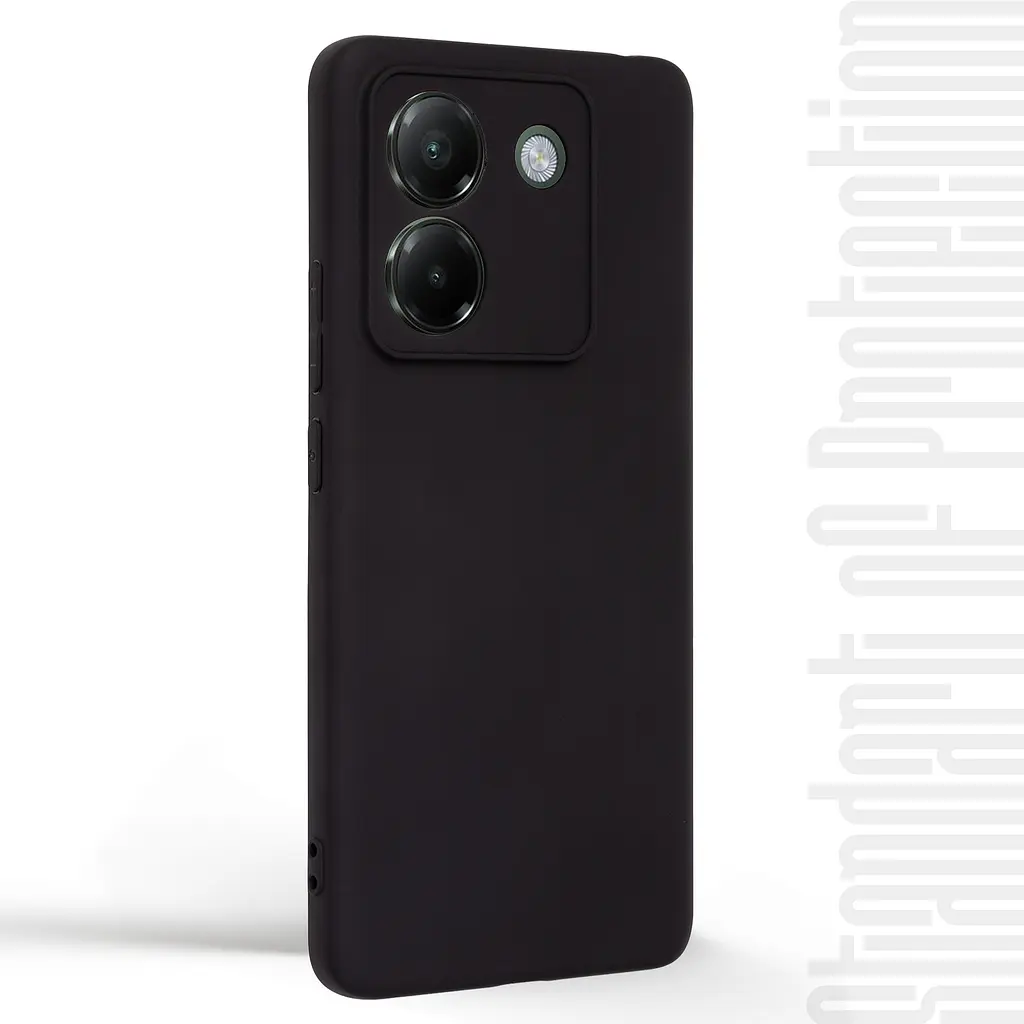 Чехол-накладка для смартфона Xiaomi Poco M7 Pro 5G противоударный, силиконовый, термополиуретановый (ТПУ), с защитой камеры и корпуса, черный, защита всего корпуса, ArmorStandart (ARM83151) - фото 2