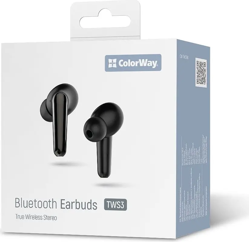 Навушники ColorWay TWS-3 Earbuds Black (CW-TWS3BK) - фото 8
