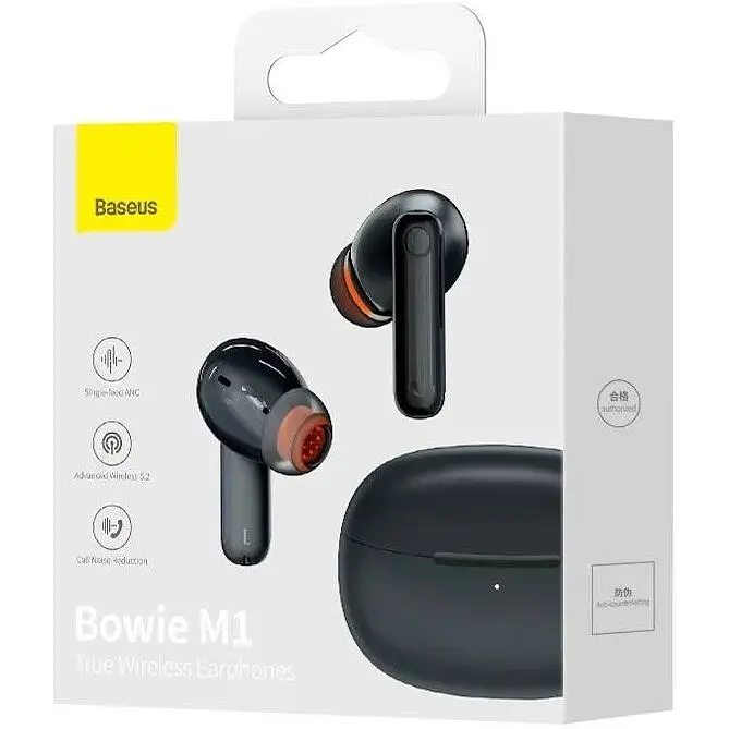 Наушники Baseus Bowie M1 True Wireless Earphones черные - фото 3