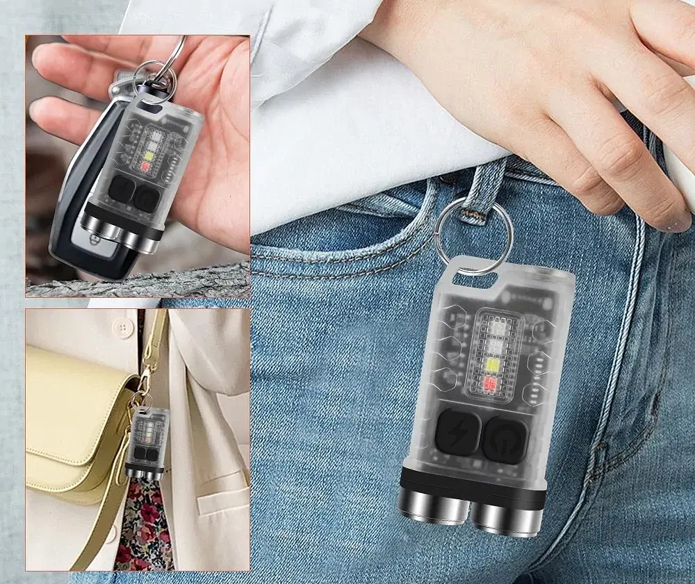 Ліхтар брелок акумуляторний Boruit V3 900 lm - фото 7