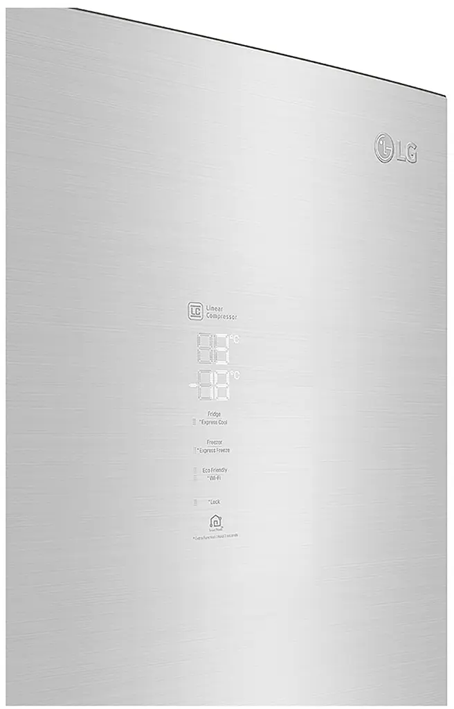 Холодильник LG GW-B509PSAX 203см 2 дв холодильное отделение 277 л морозильное отделение 107 л A+++-10%,NF,Лин,Зона свеж Диспл внешн нержавіюча сталь (GW-B509PSAX) - фото 8