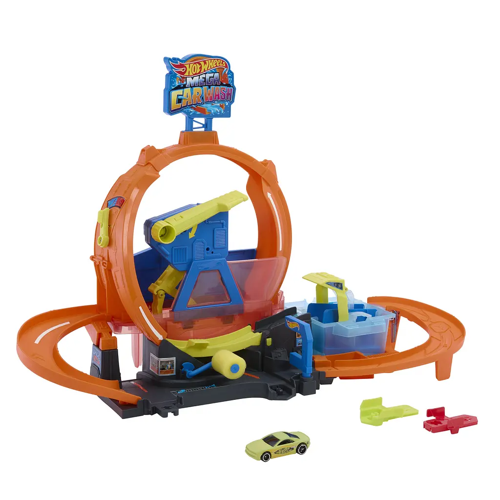 Ігровий набір Hot Wheels Автомийка: Мегапетля серії Зміни колір (JHL97)