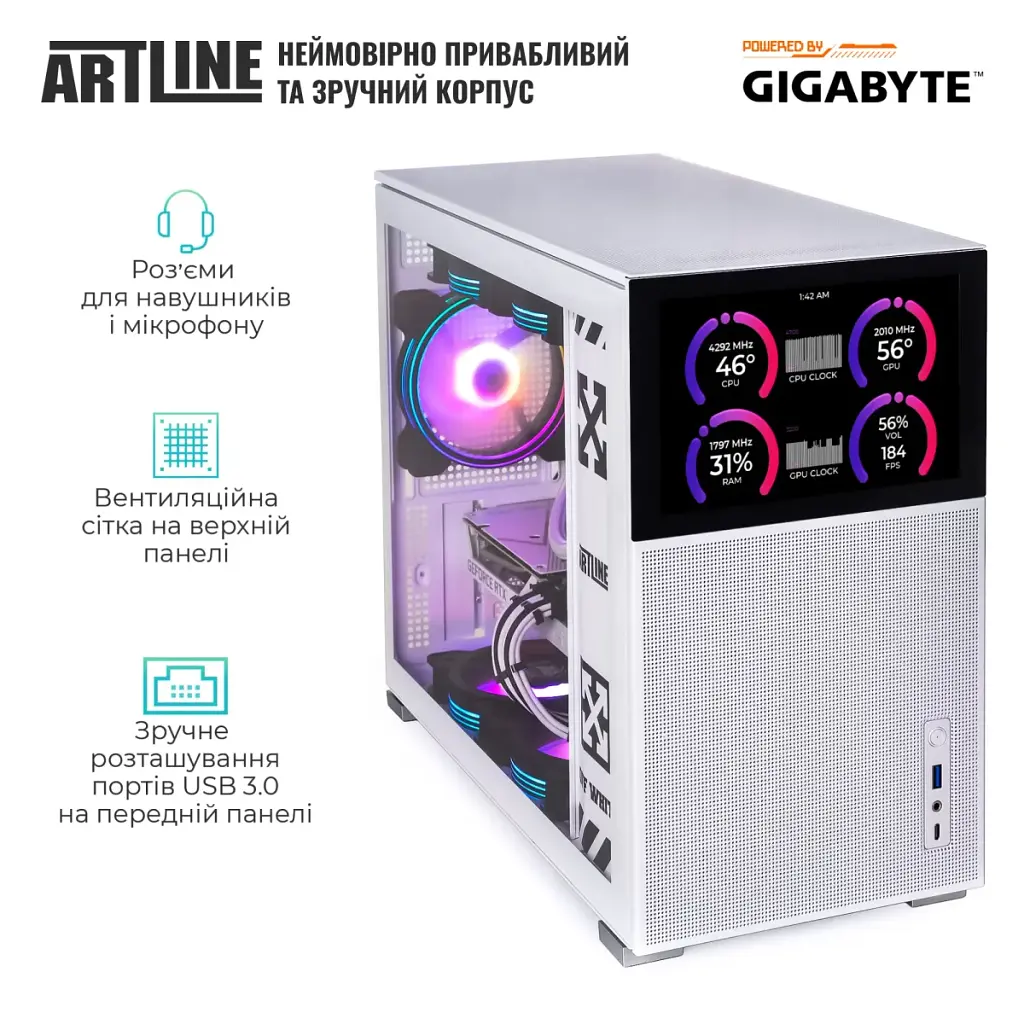 Комп'ютер Artline Gaming D31WHITE Windows 11 Home (D31WHITEv118Win) - фото 4