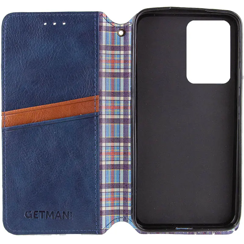 Шкіряний чохол-книжка GETMAN Cubic (PU) для Xiaomi 14T Синій - фото 2