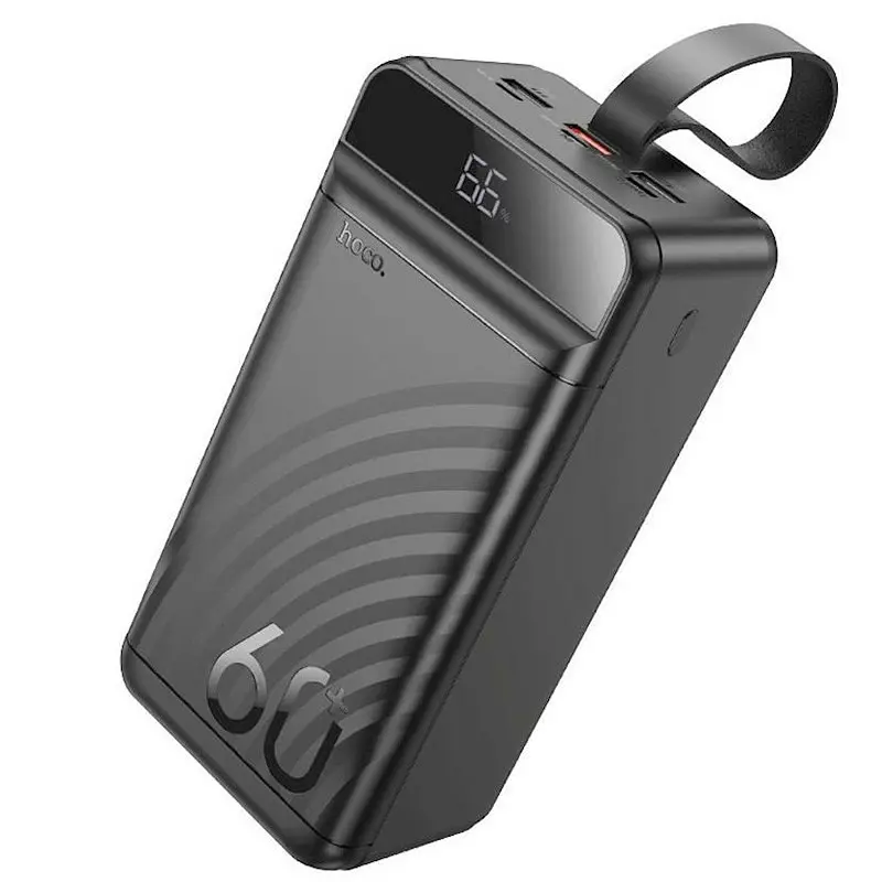 УМБ портативне зарядне 60000mAh 22.5W 3A зі швидкою зарядкою PD/QC зовнішній акумулятор універсальні порти 3USB/Type-C/Lightning LED-дисплей вбудований ліхтар повербанк - фото 3