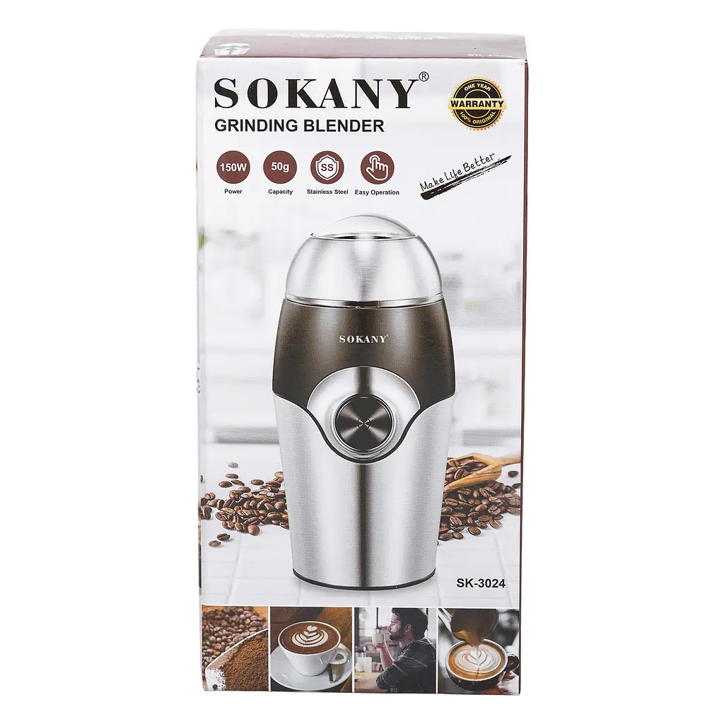 Кавомолка електрична SOKANY SK-3024 150 Вт 50 г Sokany SK-3024 - фото 9