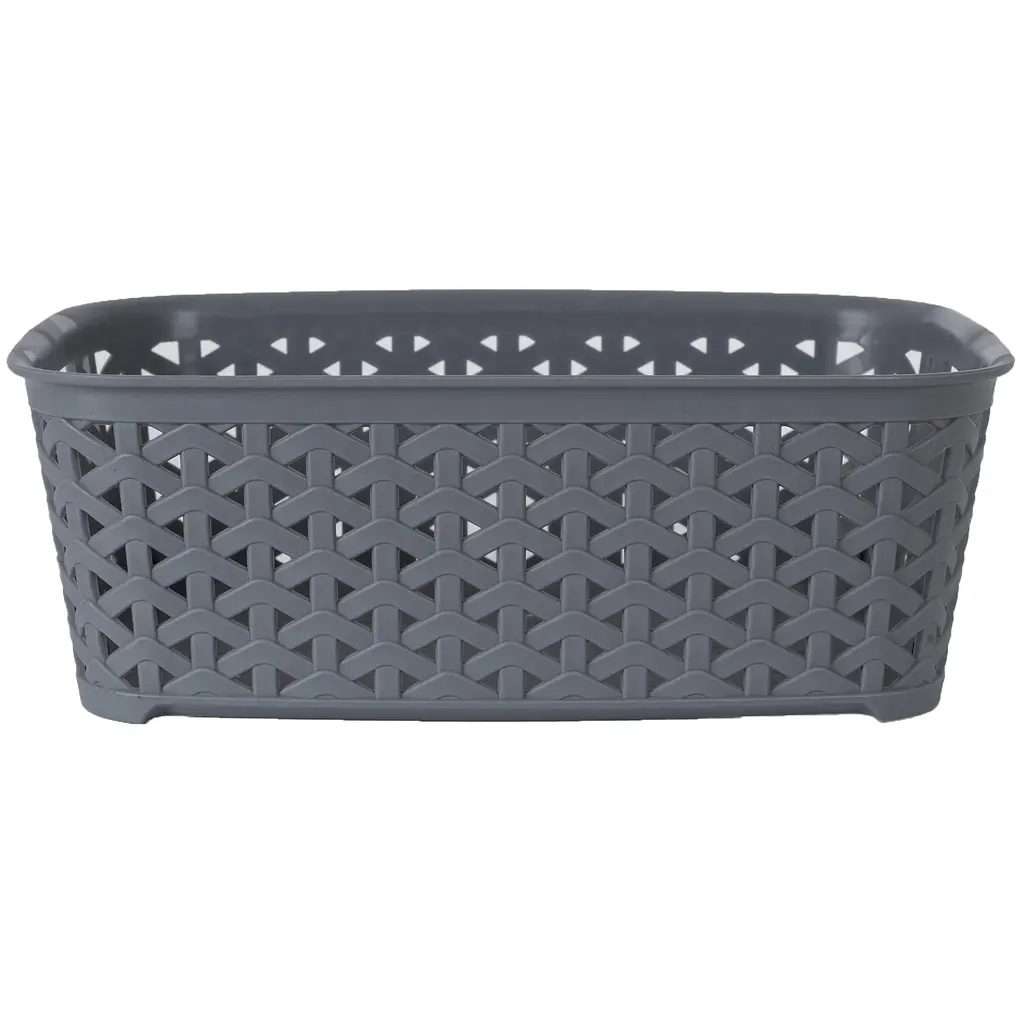 Корзина Diomedea без крышки 26x19.5x9.1 см 3 л серая (К10-130)  - фото 2