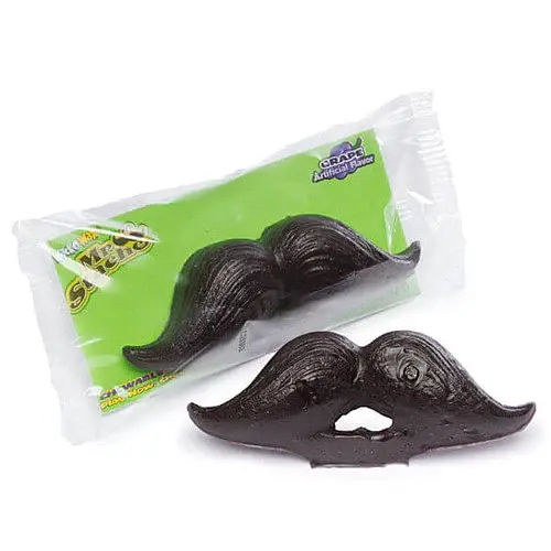 Жевательные резинки Wack-O-Wax Mr. Stache со вкусом винограда 24шт х 12г - фото 3