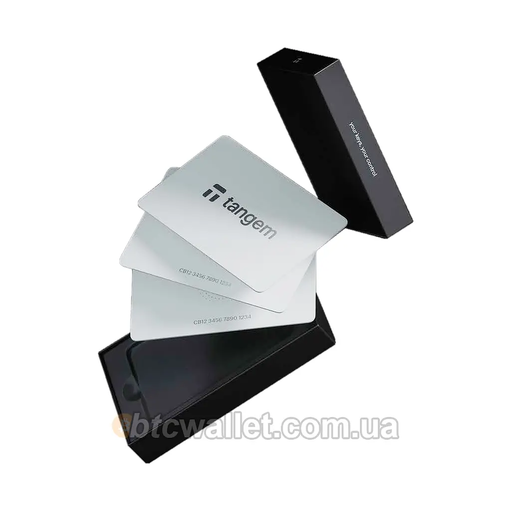 Криптогаманець Tangem Wallet 2.0 набір з 3 карток White (TG128X3-W) - фото 4