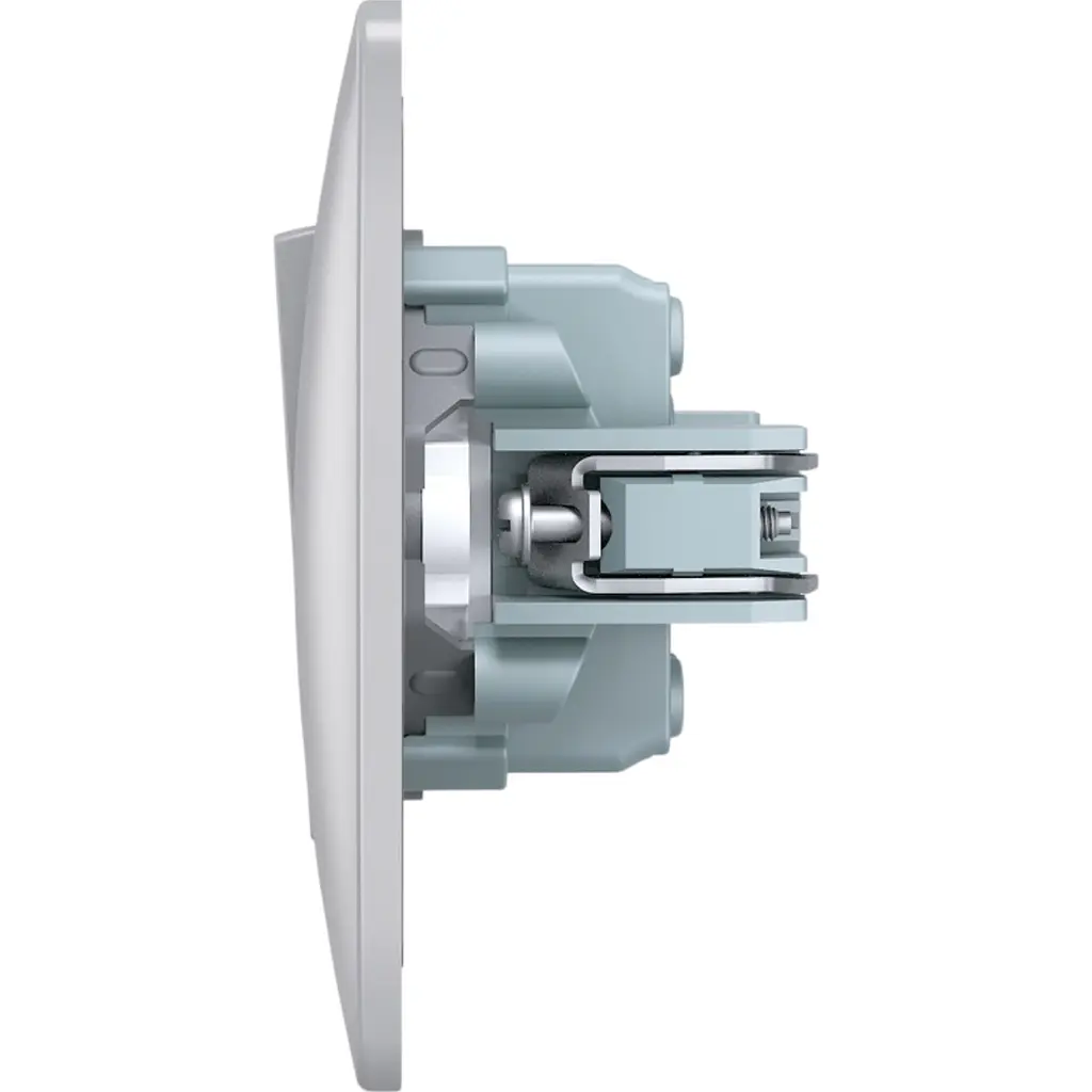 Вимикач одноклавішний Videx Binera срібний шовк 1 шт. - фото 3