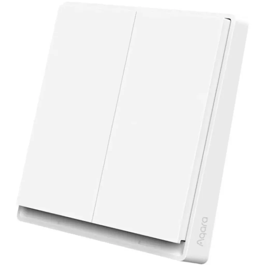 Вимикач бездротовий Aqara Smart Wireless Switch E1 WXKG17LM двоклавішний білий (Zigbee CR2032). - фото 2