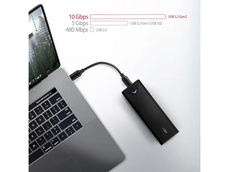 Кишеня для накопичувача AXAGON Arrow Box Black (EEM2-UB2) - фото 8