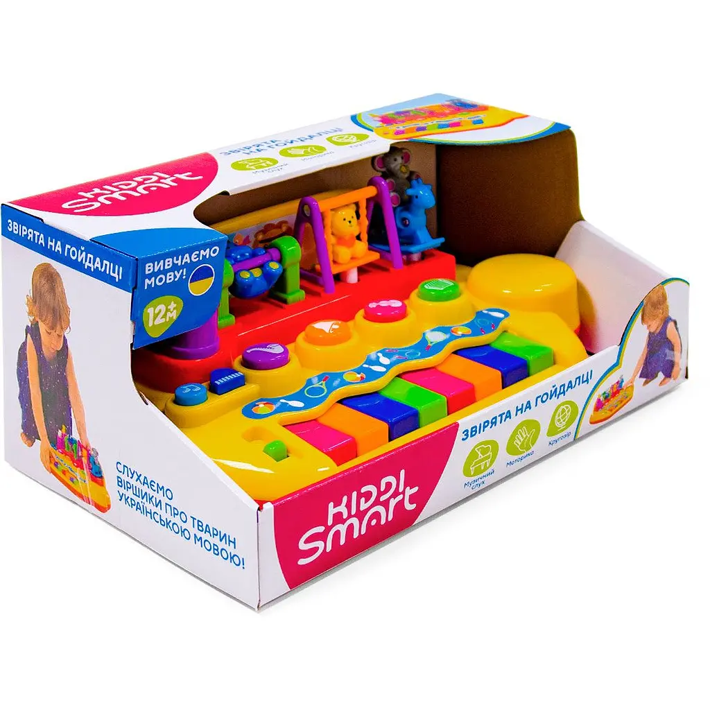 Пианино Kiddi Smart Зверята на качелях (063412) - фото 5