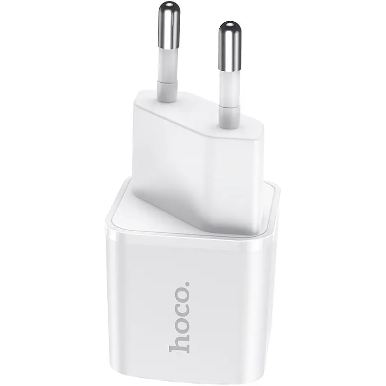 Мережевий зарядний пристрій Hoco N10 1-Type-C White [112166] - фото 2