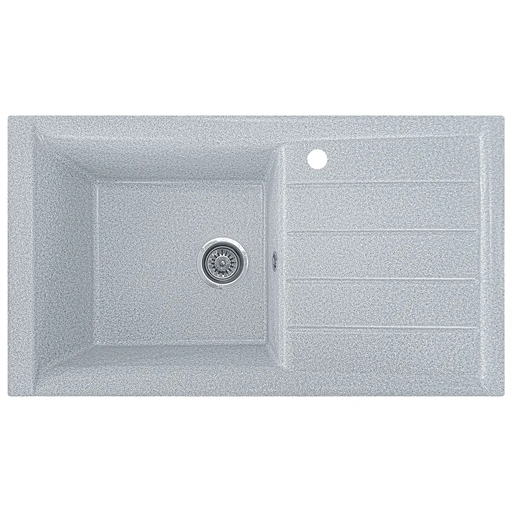 Мойка кухонная Valetti 19N гранитная 840х495 мм серая - фото 2