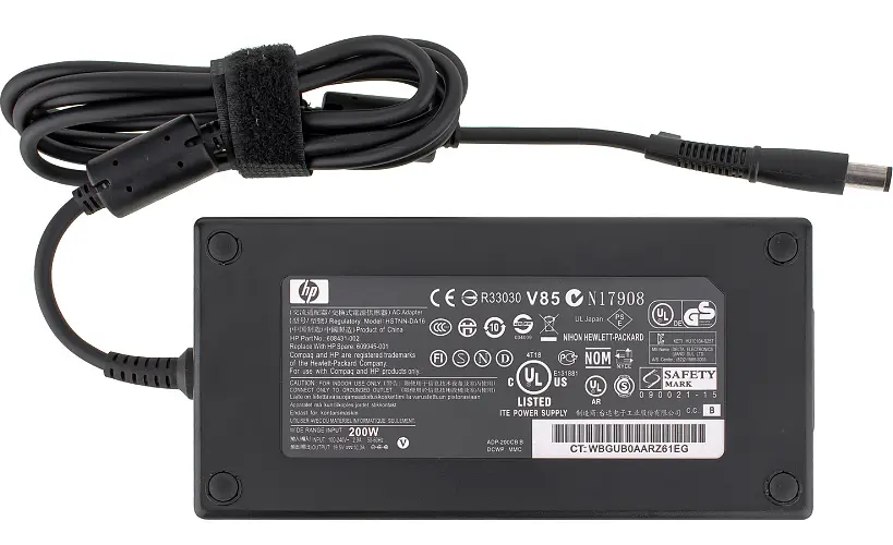 Блок живлення для ноутбука HP 19.5V, 10.3A, 200W, 7.4x5.0-PIN, black (без кабеля !) - фото 3