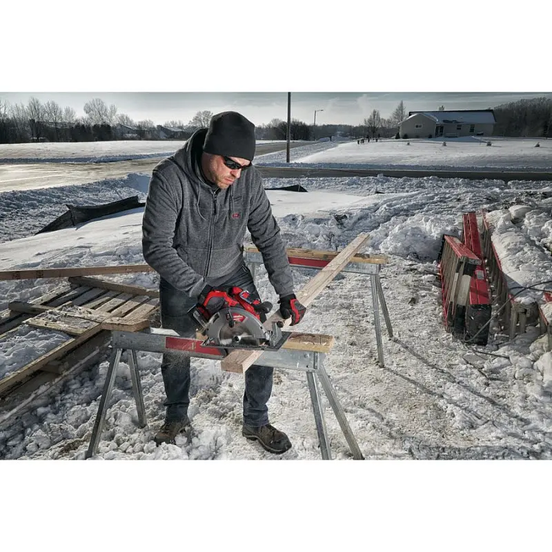 Куртка-худі з електропідігрівом акумуляторна MILWAUKEE, M12 HH GREY3-0 (XL), сіра - фото 8