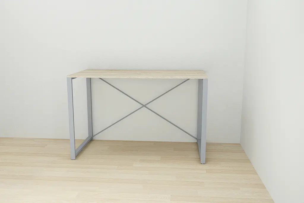 Письмовий стіл Ferrum-decor Серії Конект 75x120x60 сірий ДСП Дуб Сонома 16мм (FRD-104216) - фото 5