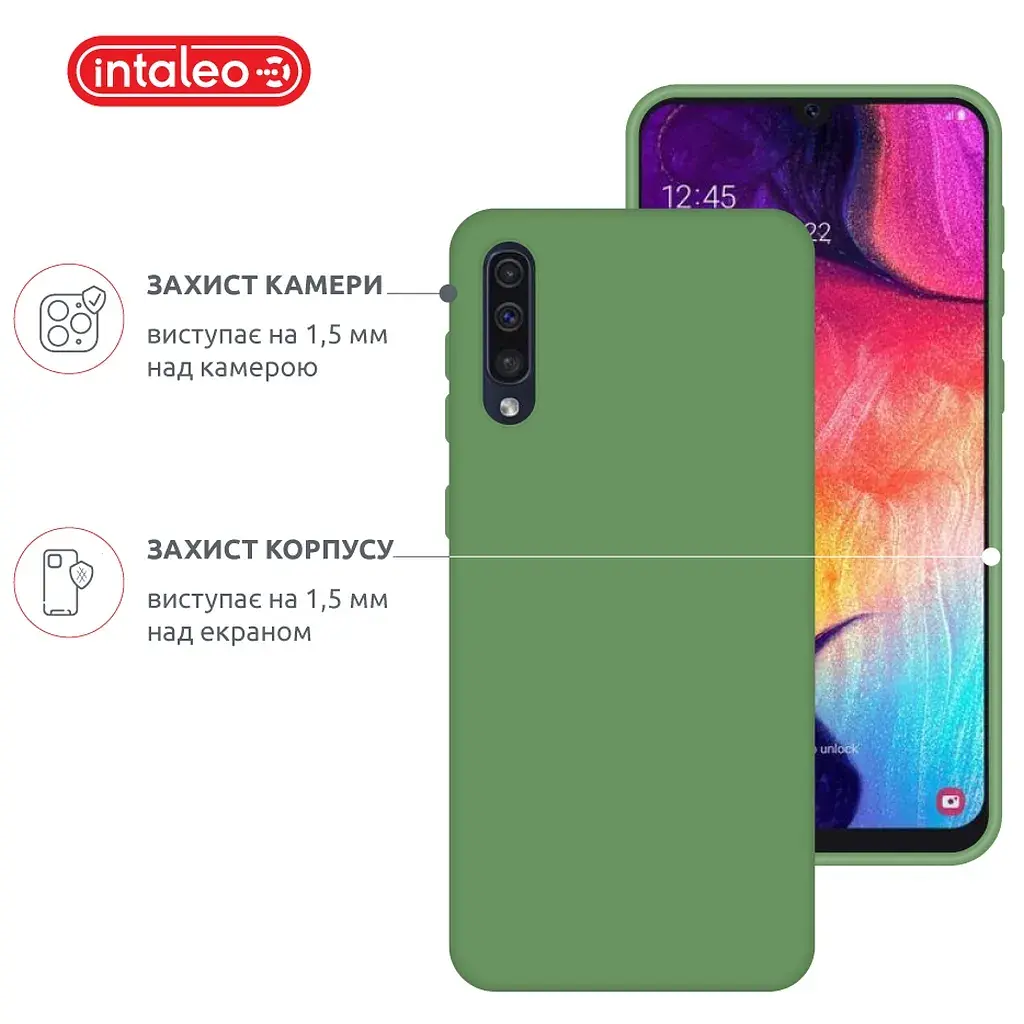 Чохол до мобільного телефона Intaleo SoftShell Samsung Galaxy A50 Green (1283126562853) - фото 3