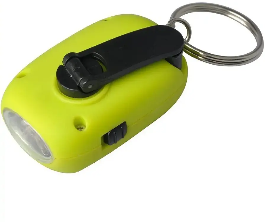 Брелок-ліхтарик Munkees 1101 Mini Solar-Dynamo Flashlight Салатовий - фото 2