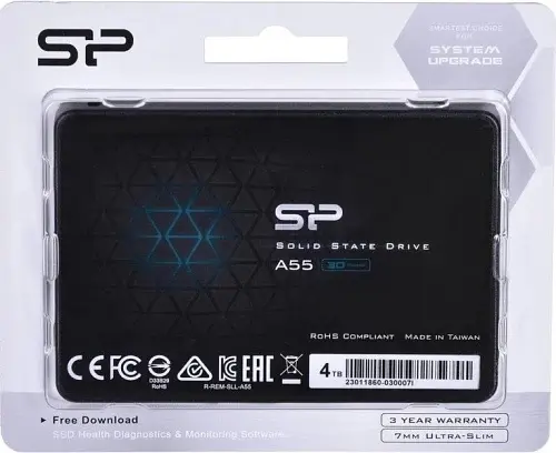Твердотельный накопитель SSD Silicon Power 4Tb, A55, SATA3, 2.5", TLC, 500/450 МБ/с teh0019824 - фото 3